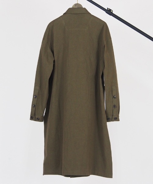 EGO TRIPPING(エゴトリッピング)の「mj7900-50DOUBLE BUTTON SHOPCOAT poplin コート(その他アウター・メンズ・カーキ/グレー・46/48)」の14枚目の写真