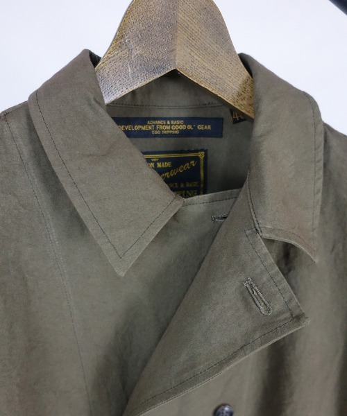 EGO TRIPPING(エゴトリッピング)の「mj7900-50DOUBLE BUTTON SHOPCOAT poplin コート(その他アウター・メンズ・カーキ/グレー・46/48)」の16枚目の写真