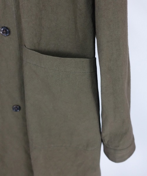 EGO TRIPPING(エゴトリッピング)の「mj7900-50DOUBLE BUTTON SHOPCOAT poplin コート(その他アウター・メンズ・カーキ/グレー・46/48)」の17枚目の写真