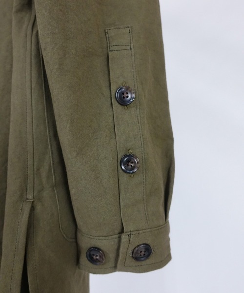 EGO TRIPPING(エゴトリッピング)の「mj7900-50DOUBLE BUTTON SHOPCOAT poplin コート(その他アウター・メンズ・カーキ/グレー・46/48)」の18枚目の写真