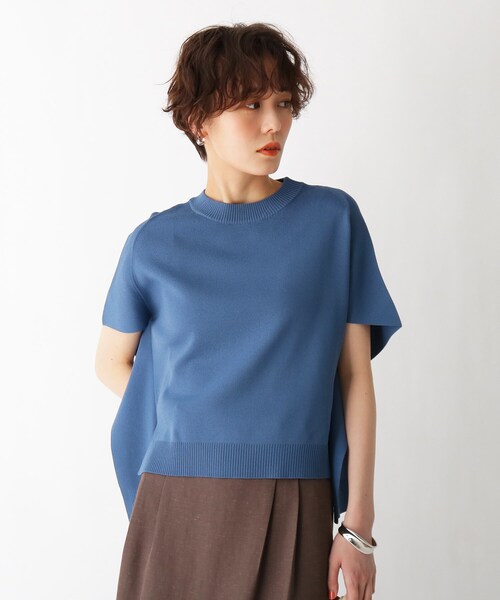 AG by aquagirl（エージーバイアクアガール）の「◆変形スリーブニット（ニット/セーター・レディース・イエロー/ブルー/ホワイト系・38/36）」の2枚目の写真