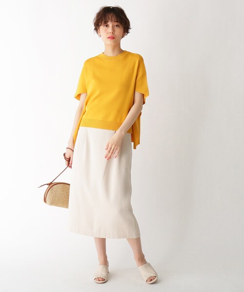 AG by aquagirl（エージーバイアクアガール）の「◆変形スリーブニット（ニット/セーター・レディース・イエロー/ブルー/ホワイト系・38/36）」の8枚目の写真