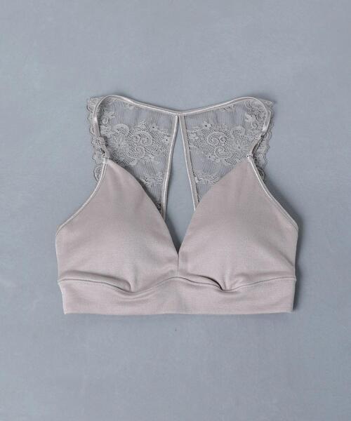 UNITED ARROWS（ユナイテッドアローズ）の「＜AROMATIQUE（アロマティック）＞バックレース ブラレット ■■■（ブラジャー・レディース・ライトグレー/ブラック・LARGE/MEDIUM）」の2枚目の写真