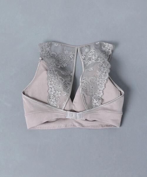 UNITED ARROWS（ユナイテッドアローズ）の「＜AROMATIQUE（アロマティック）＞バックレース ブラレット ■■■（ブラジャー・レディース・ライトグレー/ブラック・LARGE/MEDIUM）」の3枚目の写真