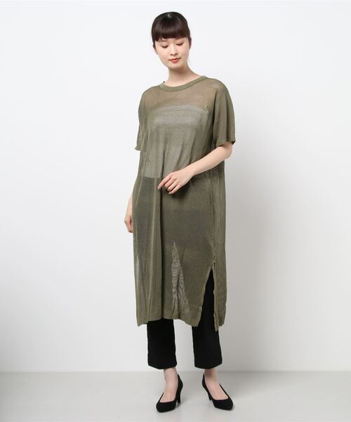 メッシュ編み半袖ニットワンピース ワンピース Juglans ユグランス のファッション通販 Zozotown