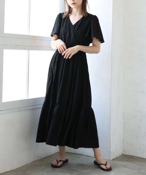 After Nice ワンピース ドレス One Nice Zozotown限定 カシュクールワンピース ワンピース One Claup ワンアフターアナザーナイスクラップ のファッション セール Another