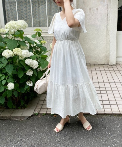 After Nice ワンピース ドレス One Nice Zozotown限定 カシュクールワンピース ワンピース One Claup ワンアフターアナザーナイスクラップ のファッション セール Another