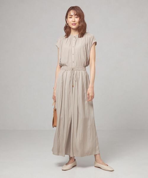 closet story（クローゼットストーリー）の「＜closet story（クローゼットストーリー）＞Pカッセンジョーゼット フレンチスリーブ [ブラウス] -手洗い可能-（シャツ/ブラウス・レディース・ホワイト/ベージュ/ライム・FREE）」の8枚目の写真