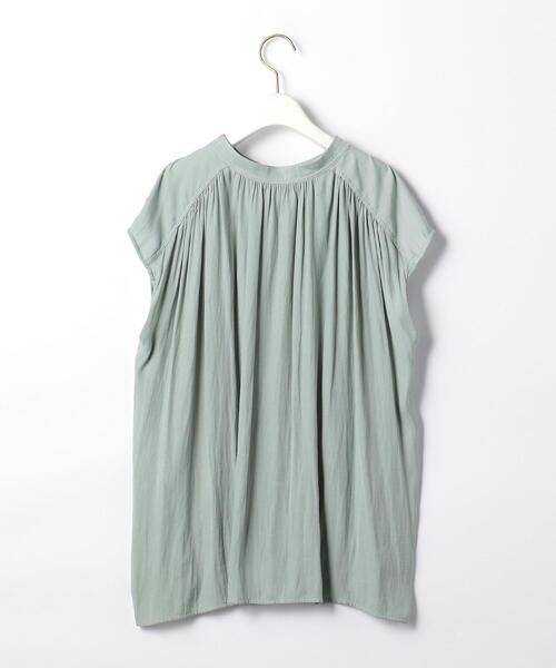 closet story（クローゼットストーリー）の「＜closet story（クローゼットストーリー）＞Pカッセンジョーゼット フレンチスリーブ [ブラウス] -手洗い可能-（シャツ/ブラウス・レディース・ホワイト/ベージュ/ライム・FREE）」の14枚目の写真