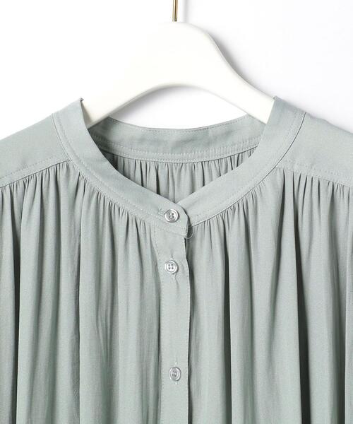 closet story（クローゼットストーリー）の「＜closet story（クローゼットストーリー）＞Pカッセンジョーゼット フレンチスリーブ [ブラウス] -手洗い可能-（シャツ/ブラウス・レディース・ホワイト/ベージュ/ライム・FREE）」の15枚目の写真