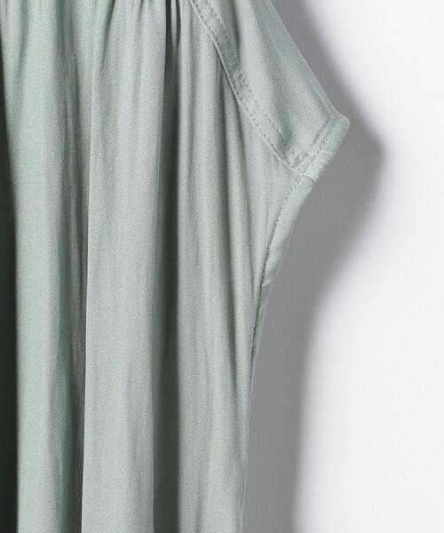 closet story（クローゼットストーリー）の「＜closet story（クローゼットストーリー）＞Pカッセンジョーゼット フレンチスリーブ [ブラウス] -手洗い可能-（シャツ/ブラウス・レディース・ホワイト/ベージュ/ライム・FREE）」の16枚目の写真