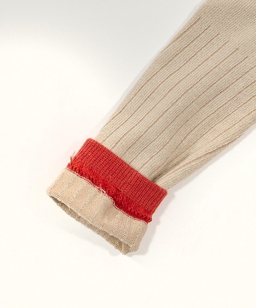 devirock（デビロック）の「ベビー バイカラー＆ボーダーレギンス（レギンス/スパッツ・キッズ・モカ/ピンク系その他/グレー系その他/ブルー系その他/杢グレー/スミクロ/ベージュ/グリーン系その他/アイボリー/ブラック系その他/ホワイト系その他・70-80cm/80-90cm）」の22枚目の写真