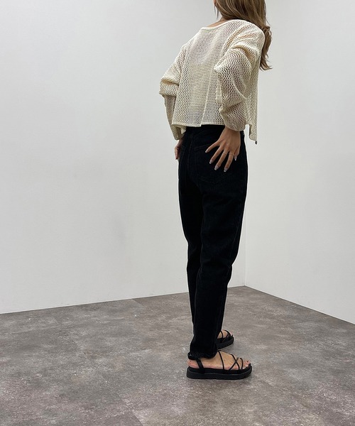 apres jour mignon（アプレジュールミニョン）の「メッシュカーディガン＋キャミＳＥＴ【ZOZOTOWN限定アイテム】（カーディガン/ボレロ・レディース・グリーン/パープル/ブラック/アイボリー・X-LARGE/フリー）」の11枚目の写真