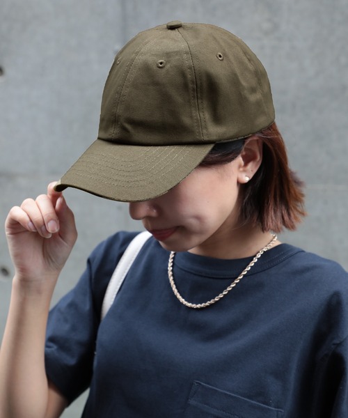 United Athle（ユナイテッドアスレ）の「【United Athle】cotton twill low cap / コットンツイル ローキャップ 9670（キャップ・レディース・ブラック/ネイビー/オリーブ/ホワイト/ブルー/スミクロ/サンドベージュ/グリーン/キャメル/アイボリー/ライトベージュ/スモークピンク/モーブ系/インディゴブルー・FREE）」の7枚目の写真