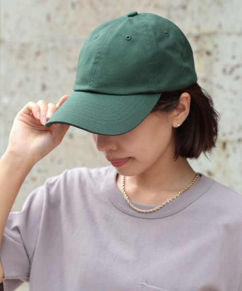 United Athle（ユナイテッドアスレ）の「【United Athle】cotton twill low cap / コットンツイル ローキャップ 9670（キャップ・レディース・ブラック/ネイビー/オリーブ/ホワイト/ブルー/スミクロ/サンドベージュ/グリーン/キャメル/アイボリー/ライトベージュ/スモークピンク/モーブ系/インディゴブルー・FREE）」の8枚目の写真