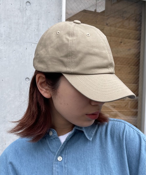 United Athle（ユナイテッドアスレ）の「【United Athle】cotton twill low cap / コットンツイル ローキャップ 9670（キャップ・レディース・ブラック/ネイビー/オリーブ/ホワイト/ブルー/スミクロ/サンドベージュ/グリーン/キャメル/アイボリー/ライトベージュ/スモークピンク/モーブ系/インディゴブルー・FREE）」の4枚目の写真