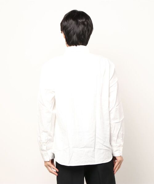 yield（イールド）の「【yield select apparel】フェイクプルオーバー ラウンドシャツ 15-101（シャツ/ブラウス・メンズ・ホワイト/ライトベージュ/ネイビー・M/L/LL/XXL）」の5枚目の写真