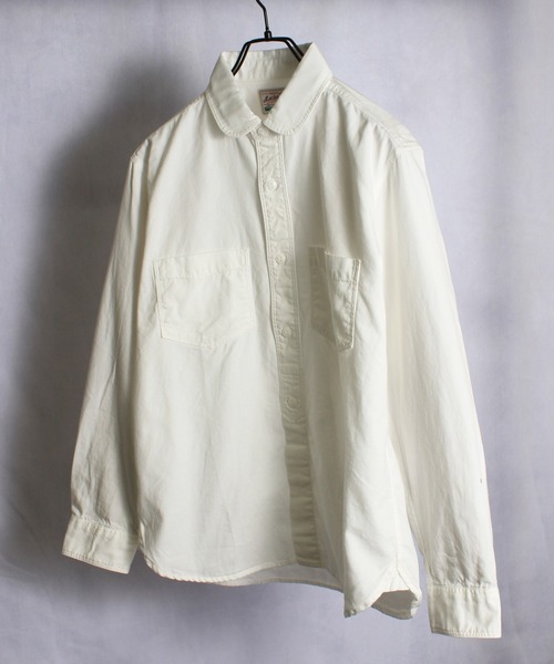 yield（イールド）の「【yield select apparel】フェイクプルオーバー ラウンドシャツ 15-101（シャツ/ブラウス・メンズ・ホワイト/ライトベージュ/ネイビー・M/L/LL/XXL）」の7枚目の写真