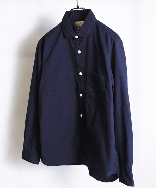 yield（イールド）の「【yield select apparel】フェイクプルオーバー ラウンドシャツ 15-101（シャツ/ブラウス・メンズ・ホワイト/ライトベージュ/ネイビー・M/L/LL/XXL）」の10枚目の写真