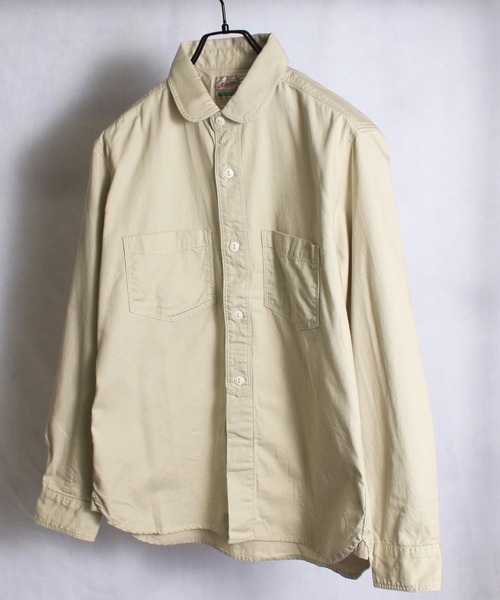 yield（イールド）の「【yield select apparel】フェイクプルオーバー ラウンドシャツ 15-101（シャツ/ブラウス・メンズ・ホワイト/ライトベージュ/ネイビー・M/L/LL/XXL）」の11枚目の写真