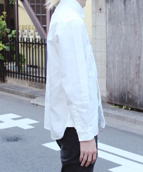 yield（イールド）の「【yield select apparel】フェイクプルオーバー ラウンドシャツ 15-101（シャツ/ブラウス・メンズ・ホワイト/ライトベージュ/ネイビー・M/L/LL/XXL）」の22枚目の写真