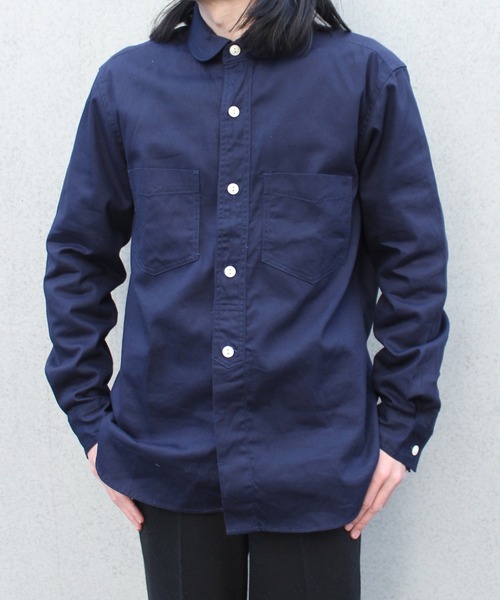 【セール】【yield select apparel】フェイクプルオーバー ラウンドシャツ 15-101（シャツ/ブラウス）｜yield（イールド）