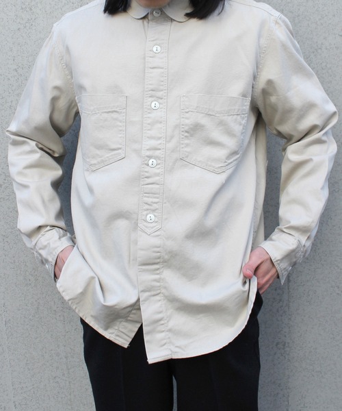 【セール】【yield select apparel】フェイクプルオーバー ラウンドシャツ 15-101（シャツ/ブラウス）｜yield（イールド）