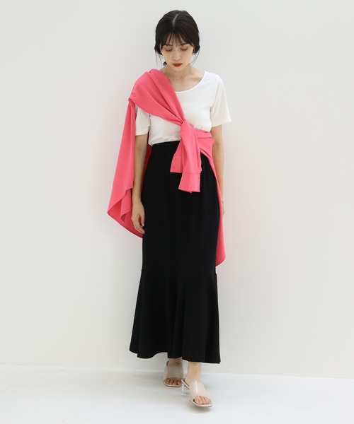 one after another NICE CLAUP（ワンアフターアナザーナイスクラップ）の「ビタミンカラーシャツ（シャツ/ブラウス・レディース・オフホワイト/ピンク/グリーン/ラベンダー/ライトベージュ・FREE）」の8枚目の写真