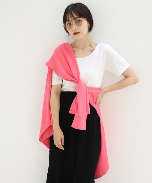 one after another NICE CLAUP（ワンアフターアナザーナイスクラップ）の「ビタミンカラーシャツ（シャツ/ブラウス・レディース・オフホワイト/ピンク/グリーン/ラベンダー/ライトベージュ・FREE）」の6枚目の写真