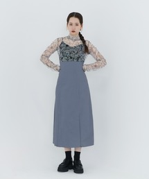 TINA：JOJUN | バイカラー チノスカート TINA:JOJUN(スカート)