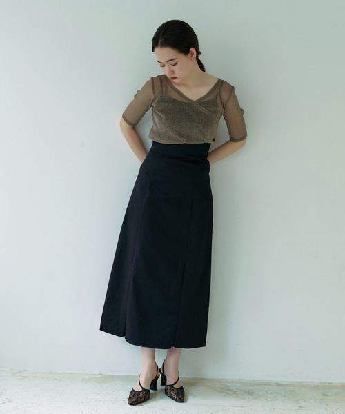 TINA:JOJUN(ティーナジョジュン)の「バイカラー チノスカート TINA:JOJUN(スカート・レディース・ブラック/ベージュ/ブルーグレー・M/S)」の17枚目の写真