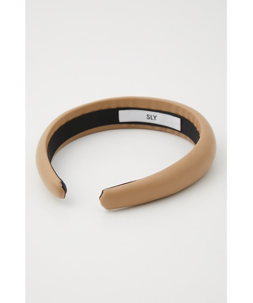 SLY(スライ)の「VEGAN LEATHER HEAD BAND ヴィーガンレザー カチューシャ(カチューシャ・レディース・ブラウン/ベージュ/ブラック・FREE)」の19枚目の写真