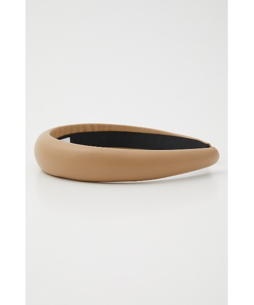 SLY(スライ)の「VEGAN LEATHER HEAD BAND ヴィーガンレザー カチューシャ(カチューシャ・レディース・ブラウン/ベージュ/ブラック・FREE)」の6枚目の写真