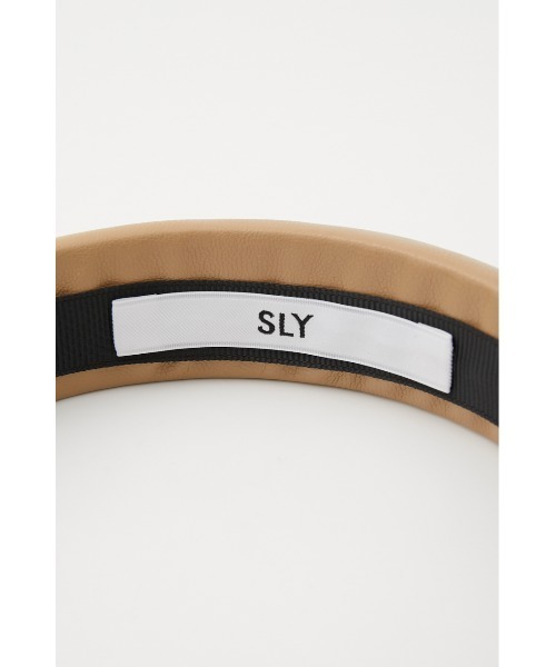 SLY(スライ)の「VEGAN LEATHER HEAD BAND ヴィーガンレザー カチューシャ(カチューシャ・レディース・ブラウン/ベージュ/ブラック・FREE)」の15枚目の写真