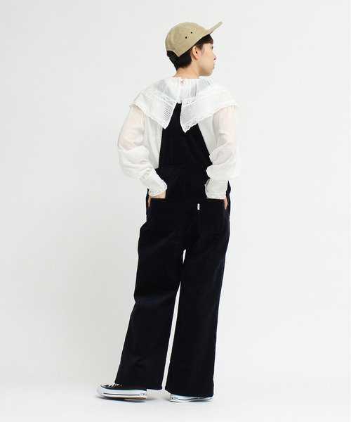 Dot＆Stripes CHILD WOMAN（ドットアンドストライプス　チャイルドウーマン）の「80ボイルレースピンタック ケープカラーブラウス（シャツ/ブラウス・レディース・ホワイト/ブラック・FREE）」の19枚目の写真