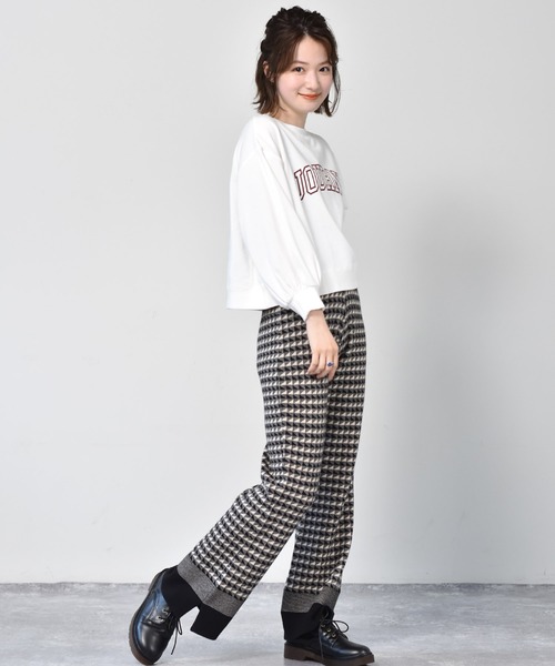 RETRO GIRL（レトロガール）の「柄ジャガードニットパンツ（その他パンツ・レディース・ブラック/オレンジ/グリーン・FREE）」の6枚目の写真