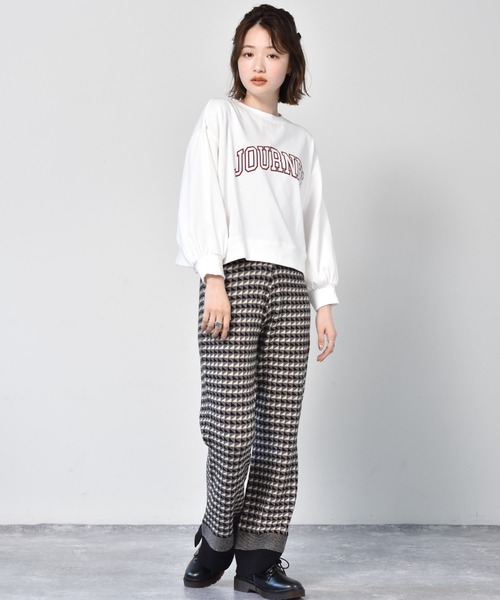 RETRO GIRL（レトロガール）の「柄ジャガードニットパンツ（その他パンツ・レディース・ブラック/オレンジ/グリーン・FREE）」の11枚目の写真