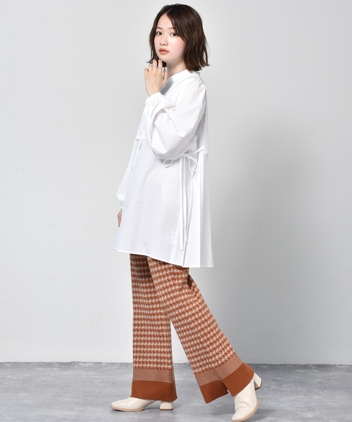 RETRO GIRL（レトロガール）の「柄ジャガードニットパンツ（その他パンツ・レディース・ブラック/オレンジ/グリーン・FREE）」の12枚目の写真