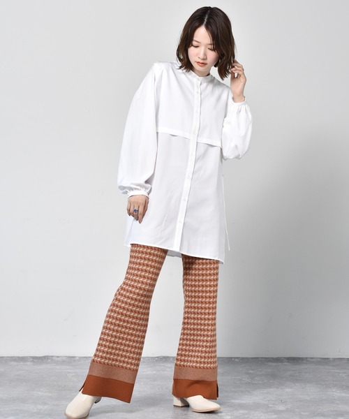 RETRO GIRL（レトロガール）の「柄ジャガードニットパンツ（その他パンツ・レディース・ブラック/オレンジ/グリーン・FREE）」の21枚目の写真