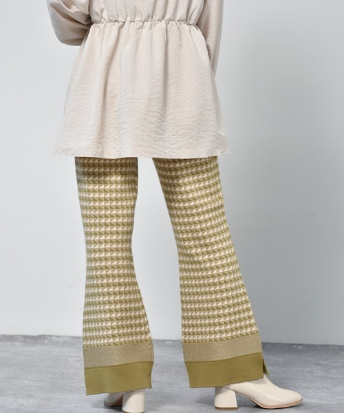 RETRO GIRL（レトロガール）の「柄ジャガードニットパンツ（その他パンツ・レディース・ブラック/オレンジ/グリーン・FREE）」の10枚目の写真