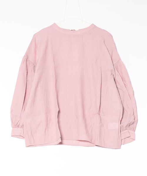 STYLEBLOCK（スタイルブロック）の「綿タッチ楊柳バックオープンブラウス（シャツ/ブラウス・レディース・ホワイト/ブラック/ピンク/グリーン系その他・M）」の4枚目の写真
