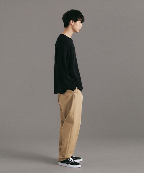 DELUXE（デラックス）の「OLIVER（ニット/セーター・メンズ・ブラック/ベージュ・S/M/L）」の16枚目の写真