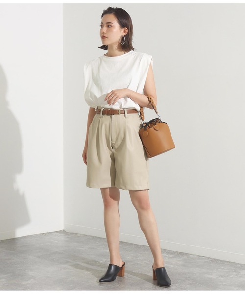 Settimissimo（セッティミッシモ）の「バケツ型巾着2WAYバッグ（ハンドバッグ・レディース・ブラック/ベージュ・FREE）」の11枚目の写真