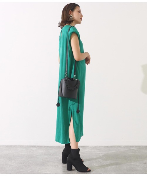 Settimissimo（セッティミッシモ）の「バケツ型巾着2WAYバッグ（ハンドバッグ・レディース・ブラック/ベージュ・FREE）」の10枚目の写真