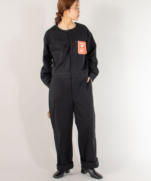 FREDY MAC(フレディーマック)の「【FREDYMAC "SUNDAY TOOLS WEAR"】ジャンプスーツ(つなぎ/オールインワン・メンズ・ブラック/ピンク・MEDIUM/LARGE)」の2枚目の写真