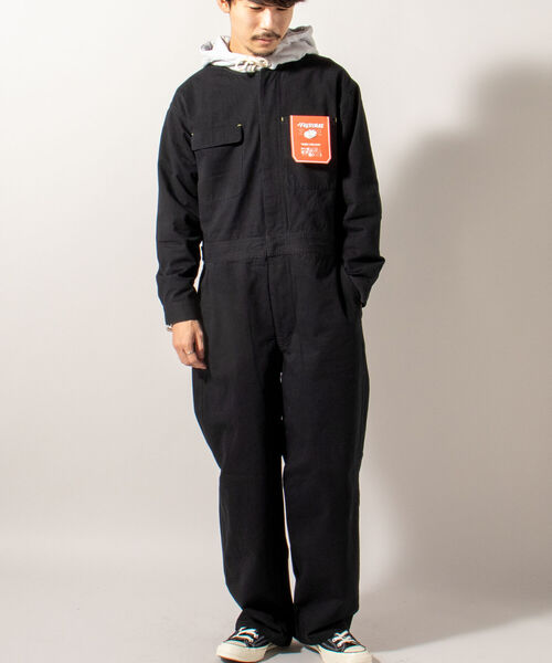 FREDY MAC(フレディーマック)の「【FREDYMAC "SUNDAY TOOLS WEAR"】ジャンプスーツ(つなぎ/オールインワン・メンズ・ブラック/ピンク・MEDIUM/LARGE)」の7枚目の写真
