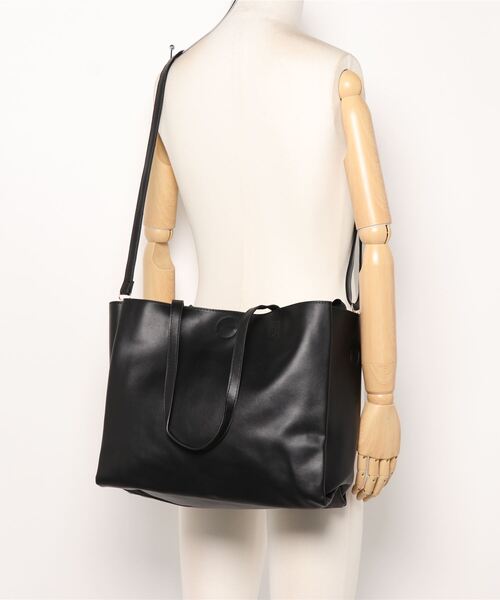 Settimissimo（セッティミッシモ）の「レザーライク2WAYトートバッグ（トートバッグ・レディース・ブラック/キャメル・FREE）」の15枚目の写真