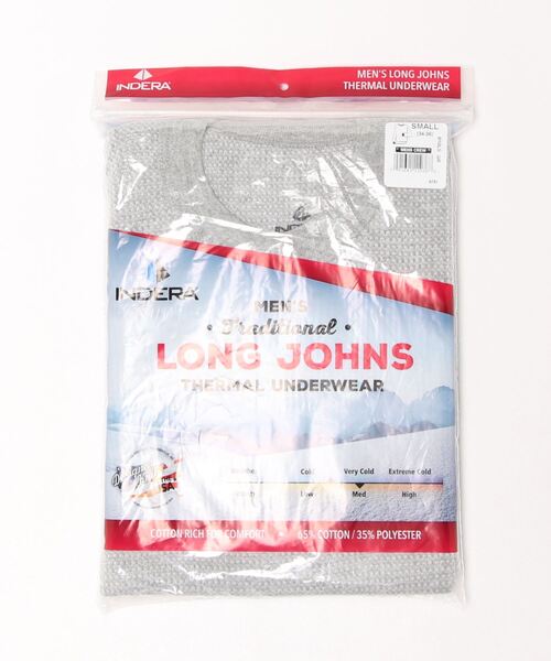 INDERA MILLS（インデラミルズ）の「Traditional Long Johns LS Shirt（Tシャツ/カットソー・レディース・ブラック/ヘザーグレー/ネイビー・L/M/XL/S）」の2枚目の写真
