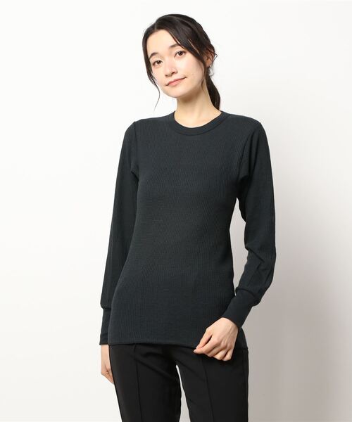 INDERA MILLS（インデラミルズ）の「Traditional Long Johns LS Shirt（Tシャツ/カットソー・レディース・ブラック/ヘザーグレー/ネイビー・L/M/XL/S）」の8枚目の写真