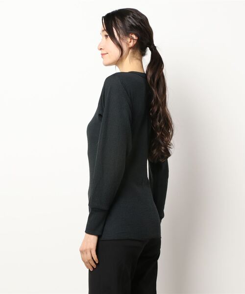 INDERA MILLS（インデラミルズ）の「Traditional Long Johns LS Shirt（Tシャツ/カットソー・レディース・ブラック/ヘザーグレー/ネイビー・L/M/XL/S）」の7枚目の写真